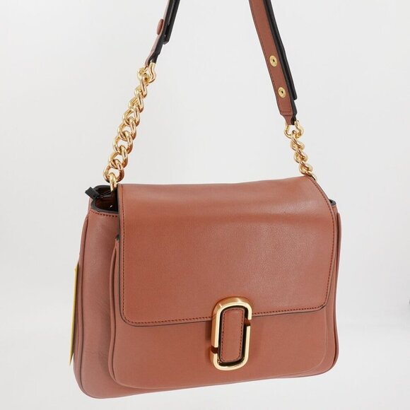 Marc Jacobs The J Marc Chain Mini Satchel Bag Brown - Picture 12 of 16